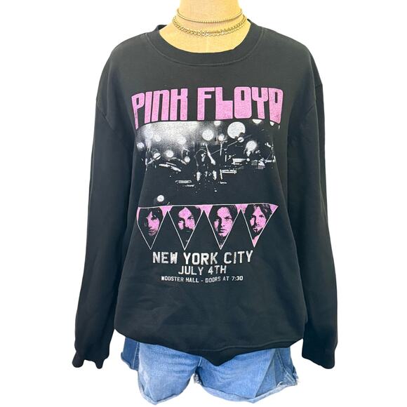 PINK FLOYD New York City Band Concert Sweatshirt Vinyl Icons size L - Picture 1 of 8